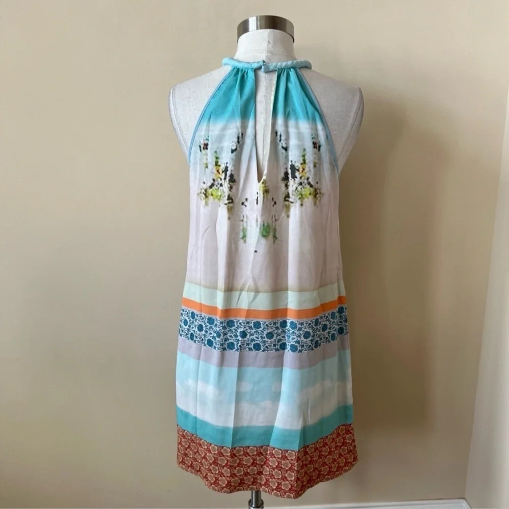 Anthropologie Dream Daily inkjet beach print halter dress 567 - Picture 7 of 9